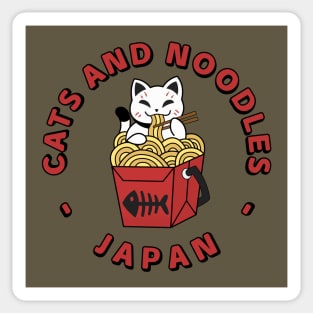 CATS AND NOODLES – JAPAN Sticker